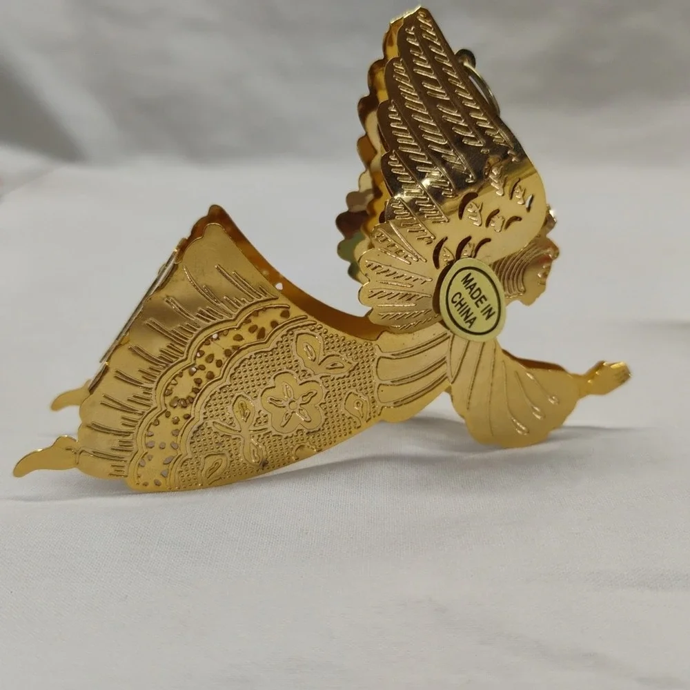 Hallmark 1989‎ Brass Angel Christmas Ornament & Vintage Figurine